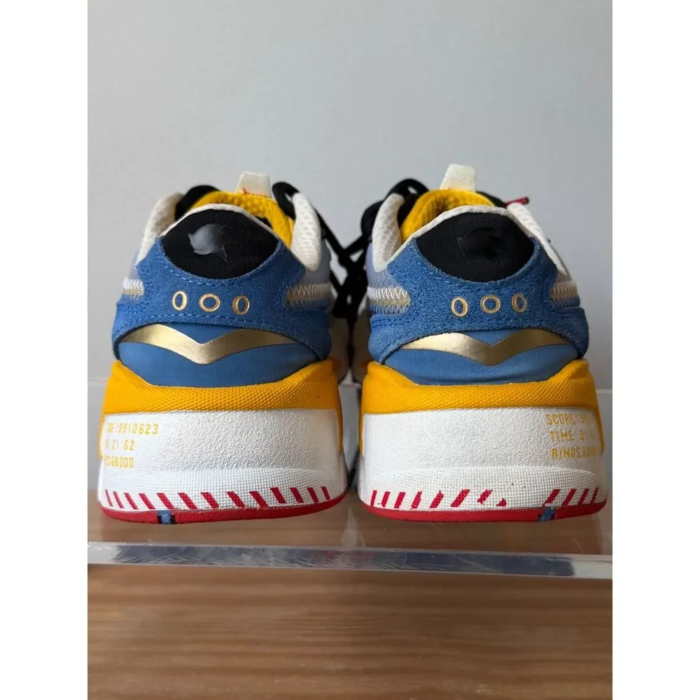 Puma X Sonic the Hedgehog Sega RS-X Golden Rod Sneakers Men's Sz 8